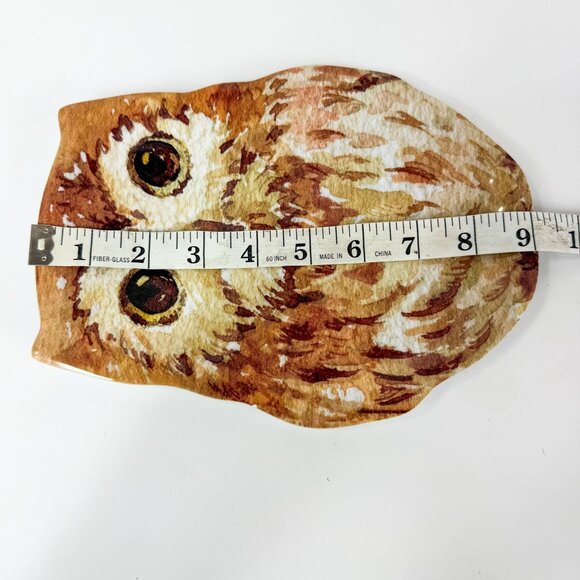 Pier 1 Natural Owl Shaped Melamine 9'' Serving Plate Platter dish - Picture 6 of 7